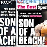 The back covers of the New York tabloidsâJINX!